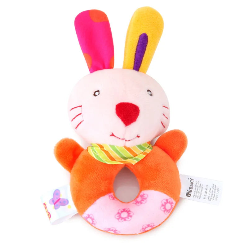 Plush Animal Crib Mobile Bells