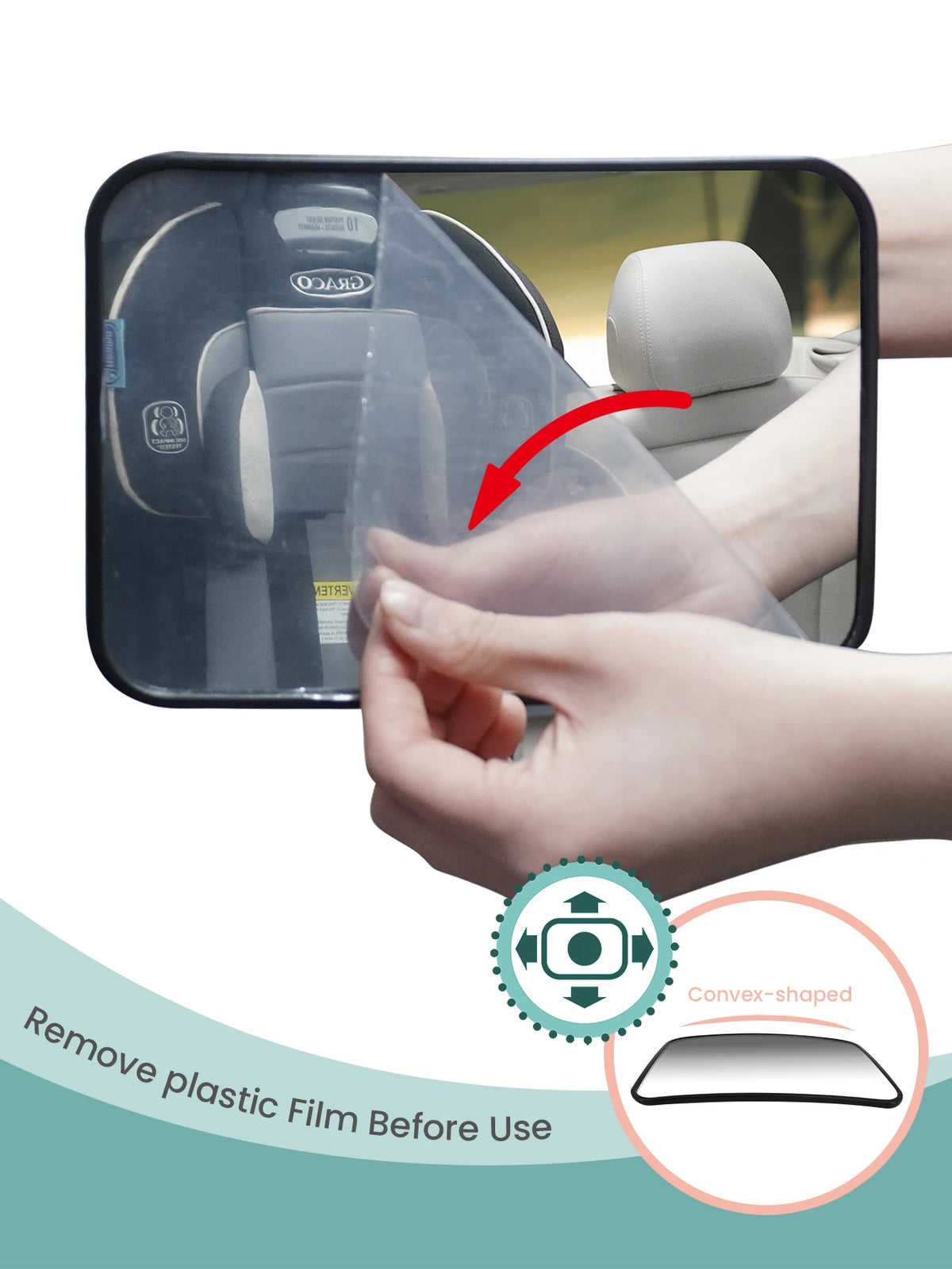 Shatterproof Baby Car Mirror
