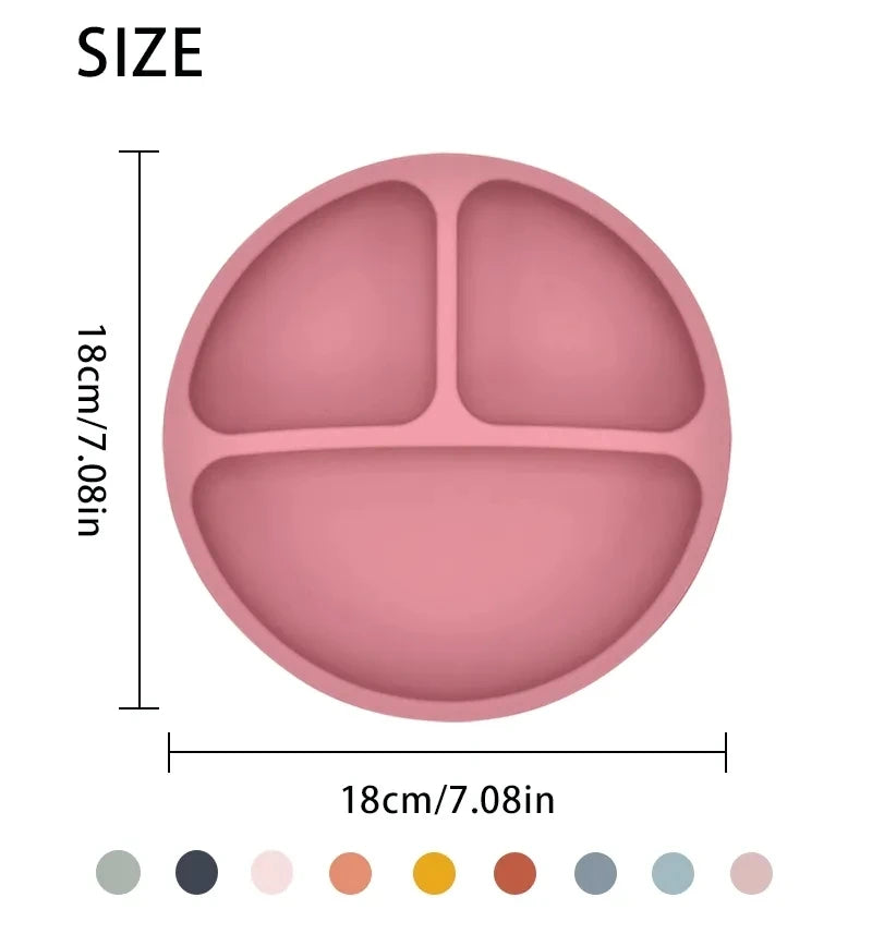 Smiley Silicone Suction Plate & Spoon