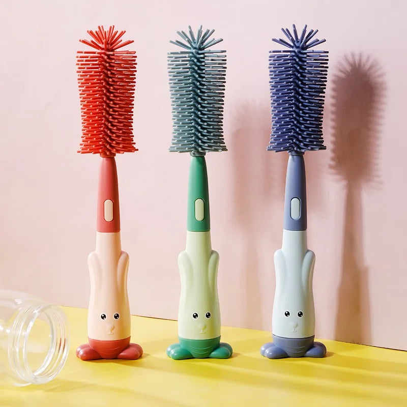 Food-Grade Silicone Bottle & Nipple Brush