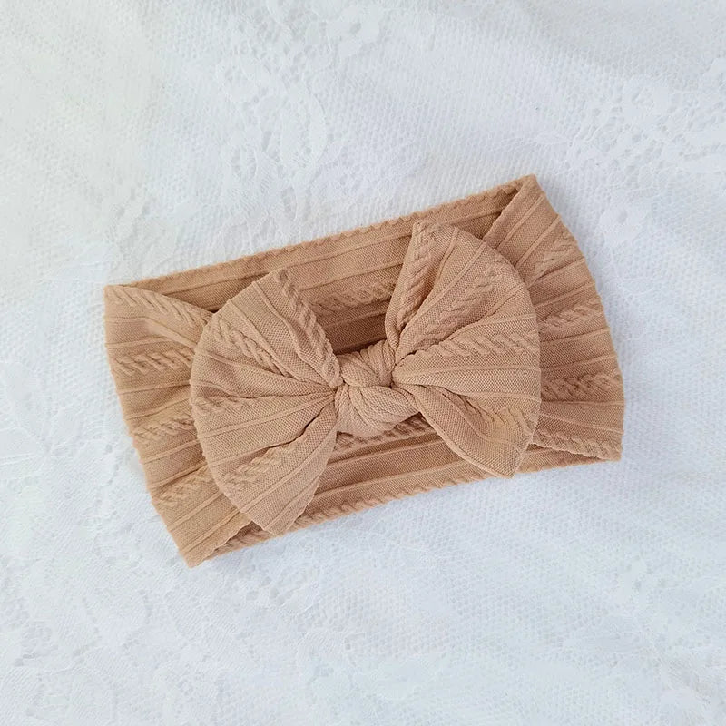 Solid Color Bow Headbands (3 pcs)