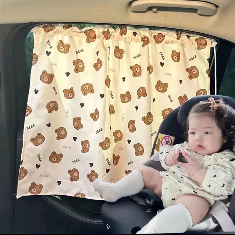 Cartoon Suction-Cup Car Sun Shade