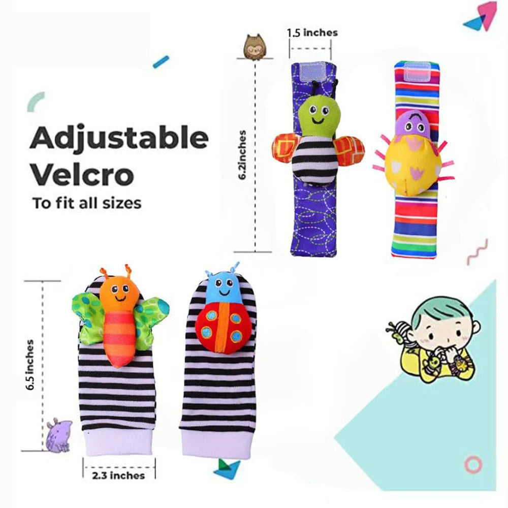 Wrist Rattle Set (4 pcs)