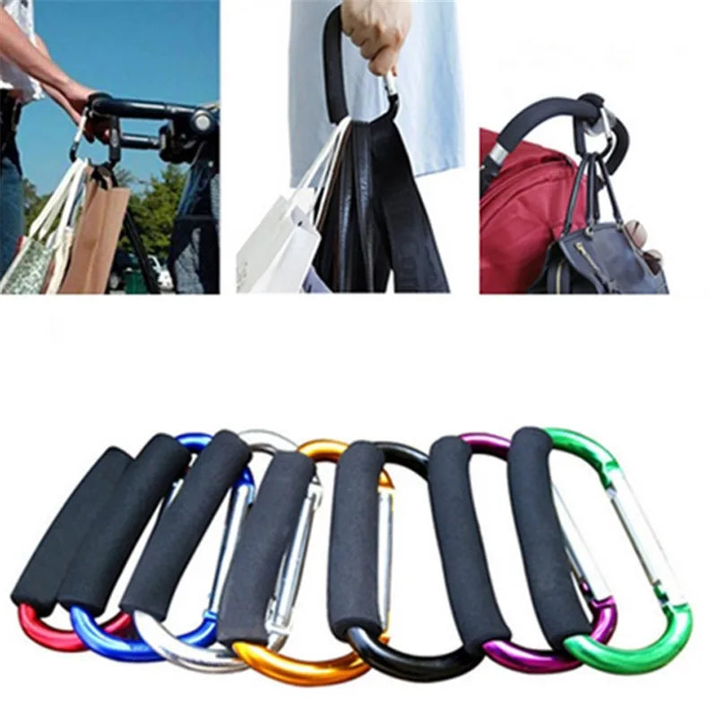 Large D-Ring Stroller Organizer Clip