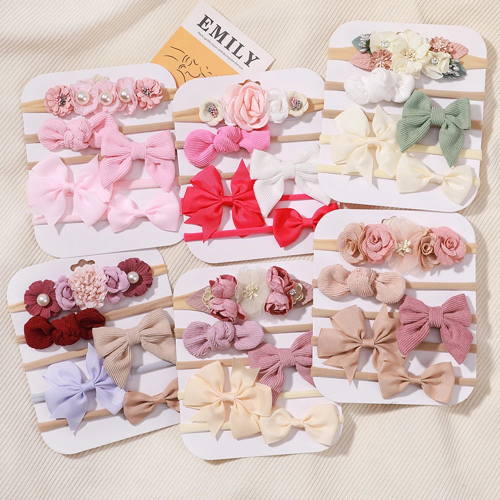 Lace Flower Headbands (5 pcs)