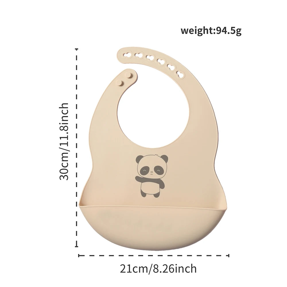 Rainbow Deer Silicone Bib