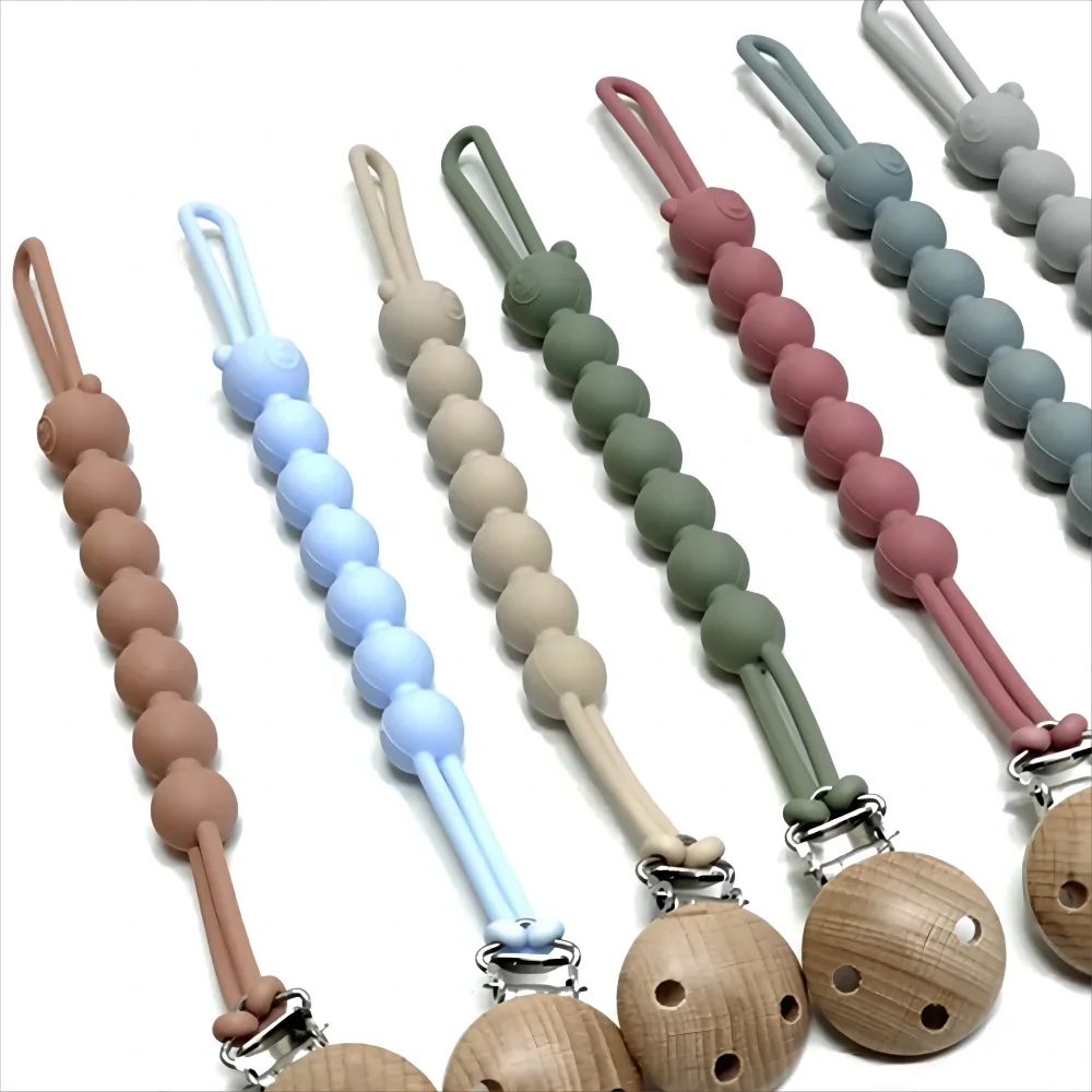 Silicone Pacifier Chain with Teether