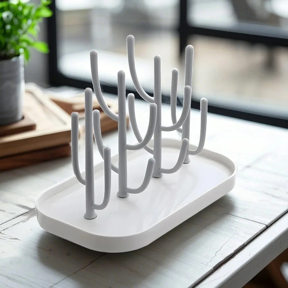 Foldable Dust-Free Bottle Drying Rack