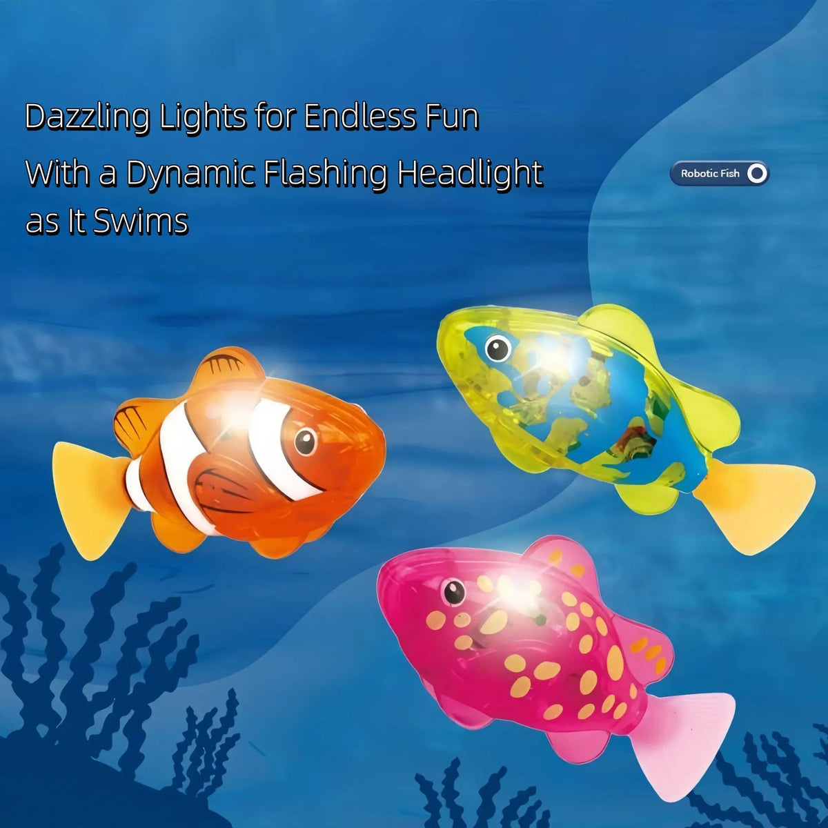 Light-Up Swimming Fish Bath Toy