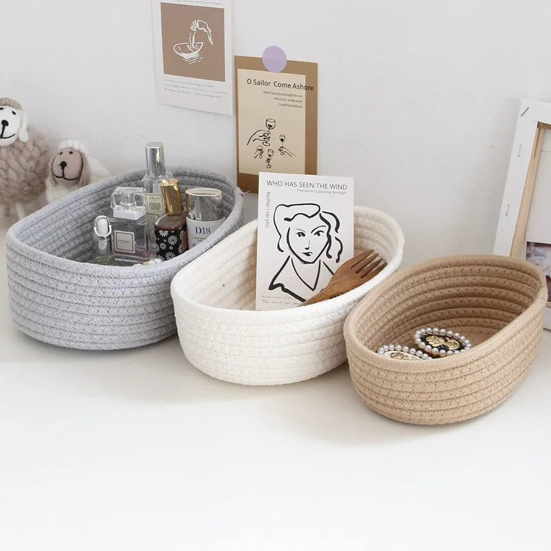 Nordic Woven Cotton Rope Basket