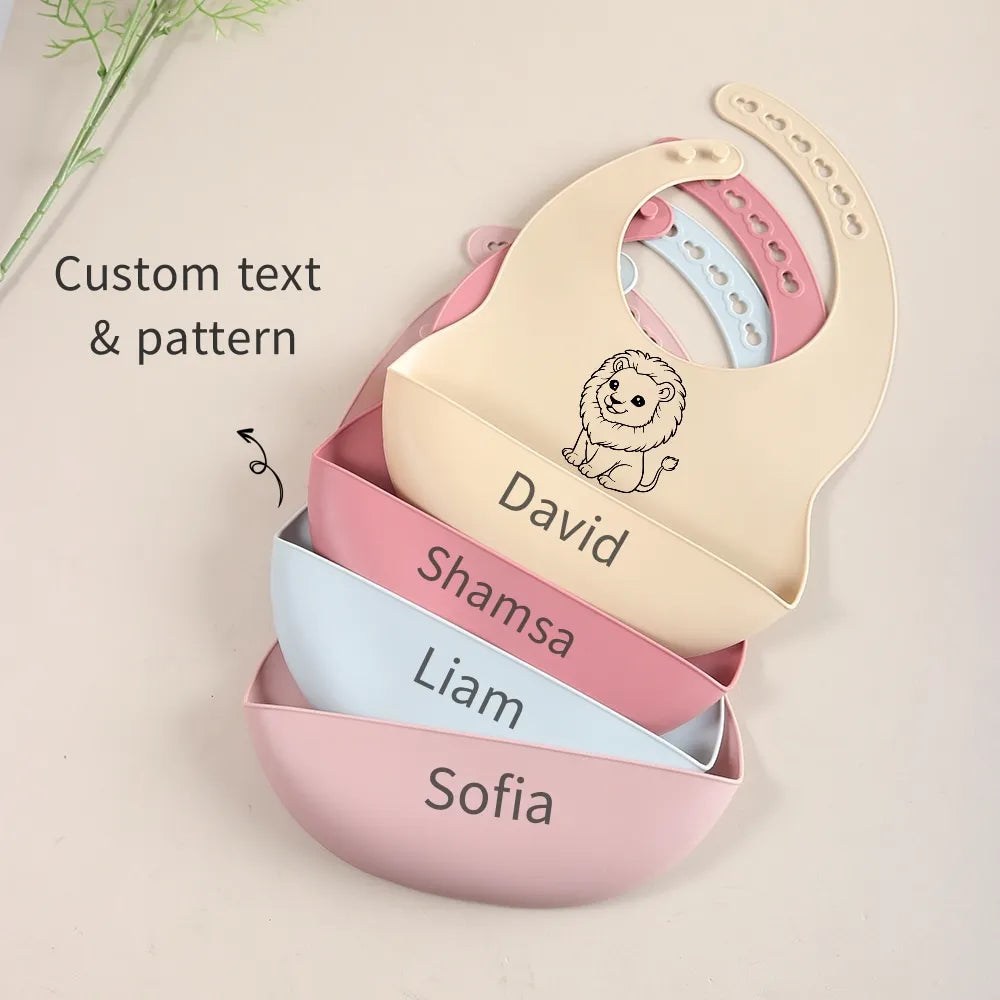 Rainbow Deer Silicone Bib