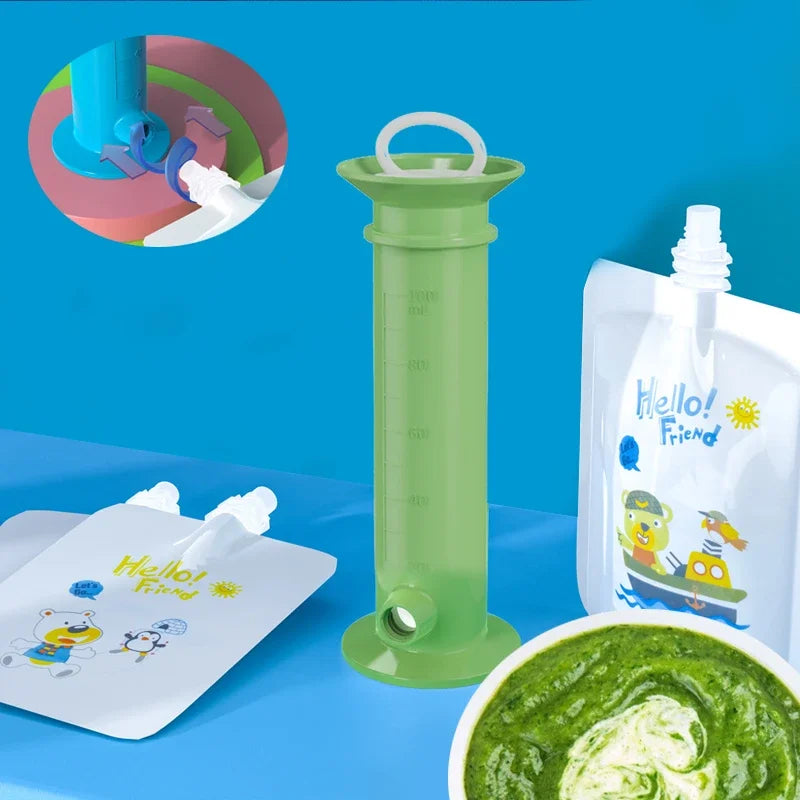 Reusable Baby Food Pouch Dispenser