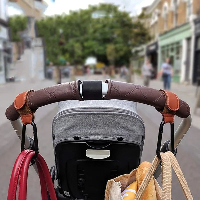 Adjustable PU Leather Stroller Hook