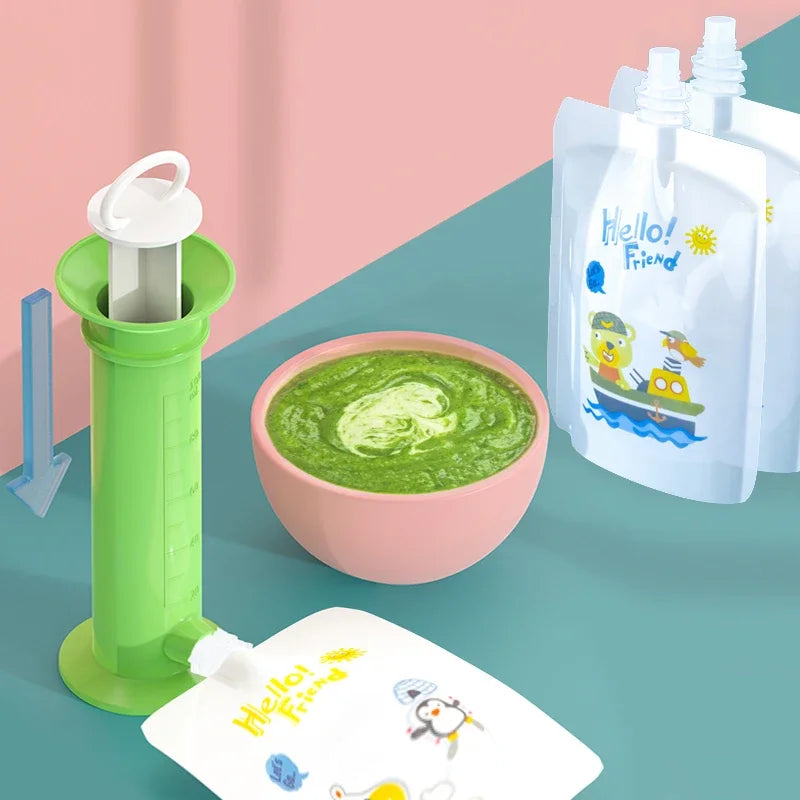 Reusable Baby Food Pouch Dispenser