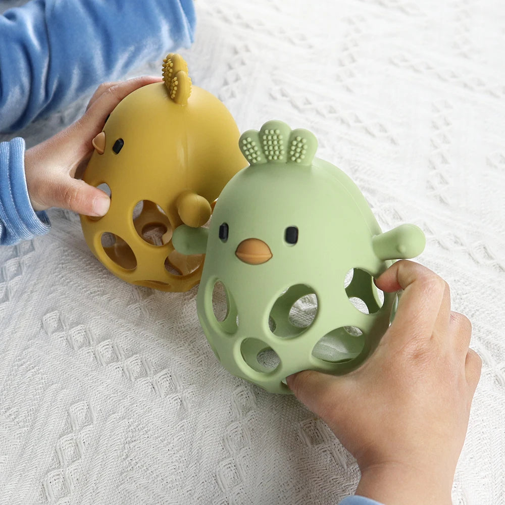 Chick Silicone Teether Toy