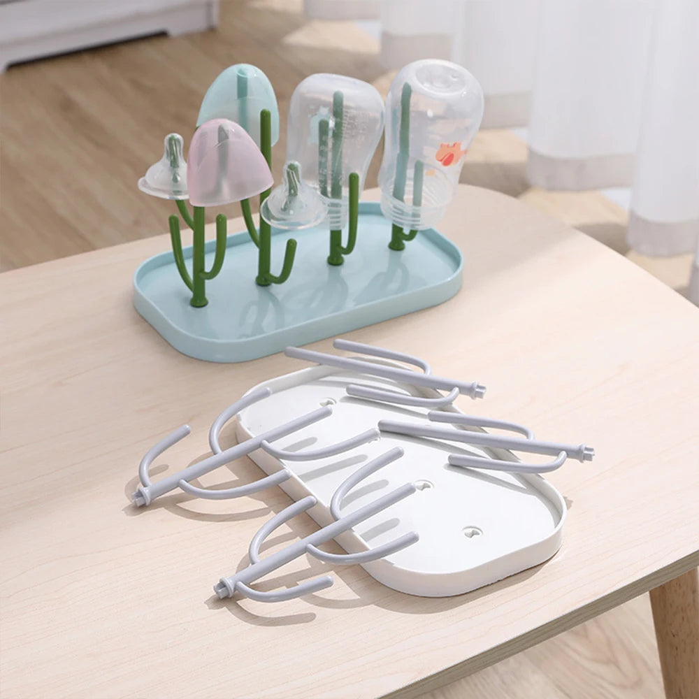 Tree Bottle Drying Rack with Dust Cover