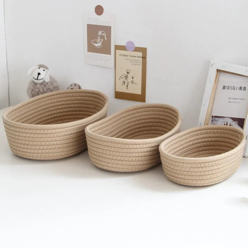 Nordic Woven Cotton Rope Basket