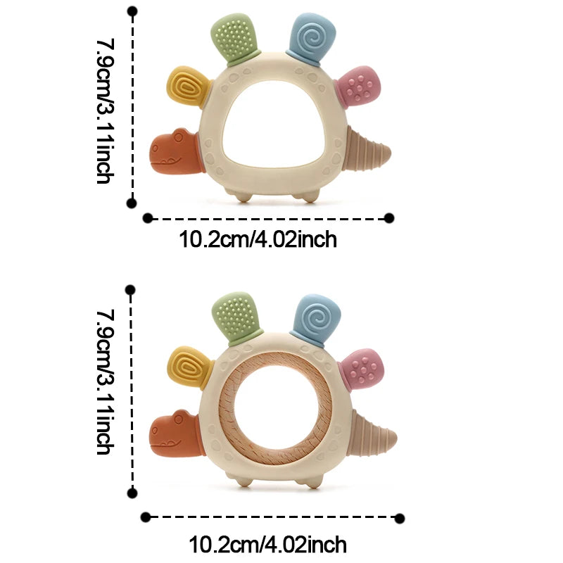 Dinosaur Silicone Teether