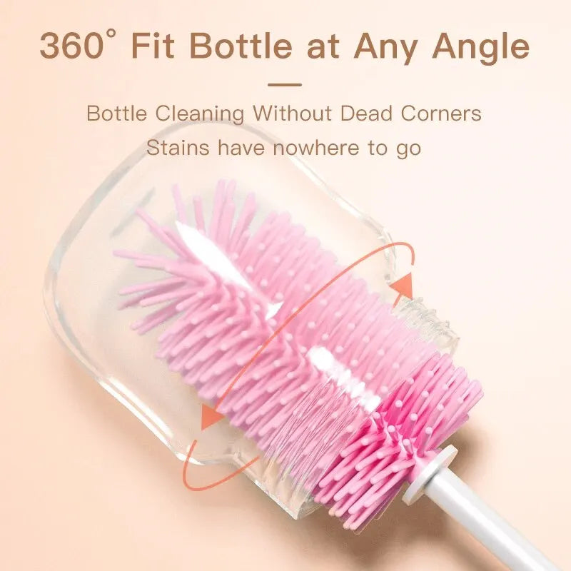3-in-1 Silicone Bottle Brush (360°)
