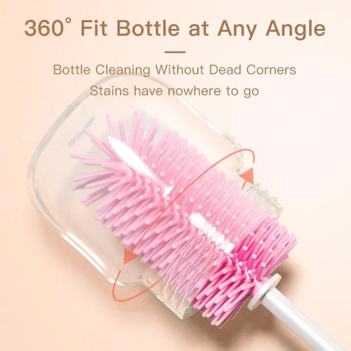 3-in-1 Silicone Bottle Brush (360°)