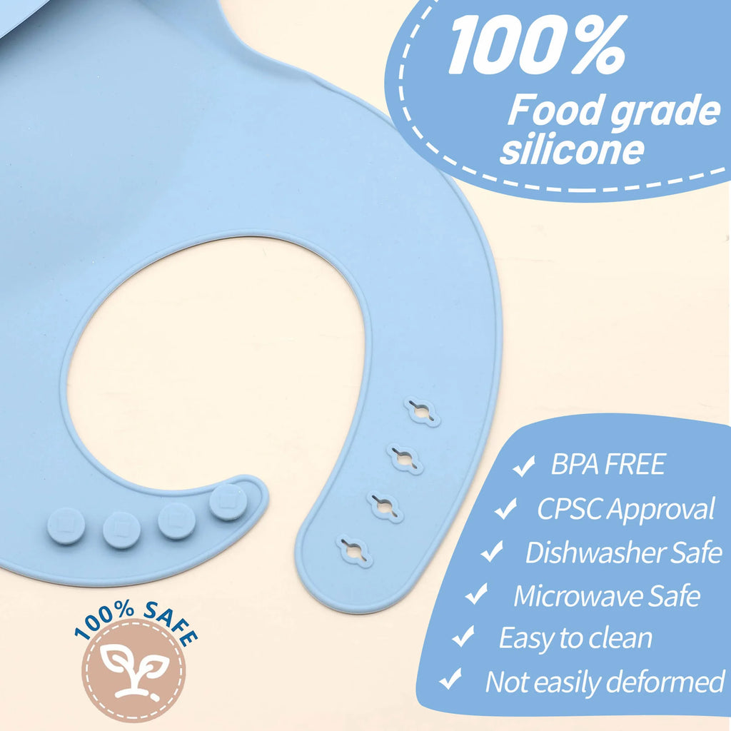 3D Silicone Food-Catcher Bib