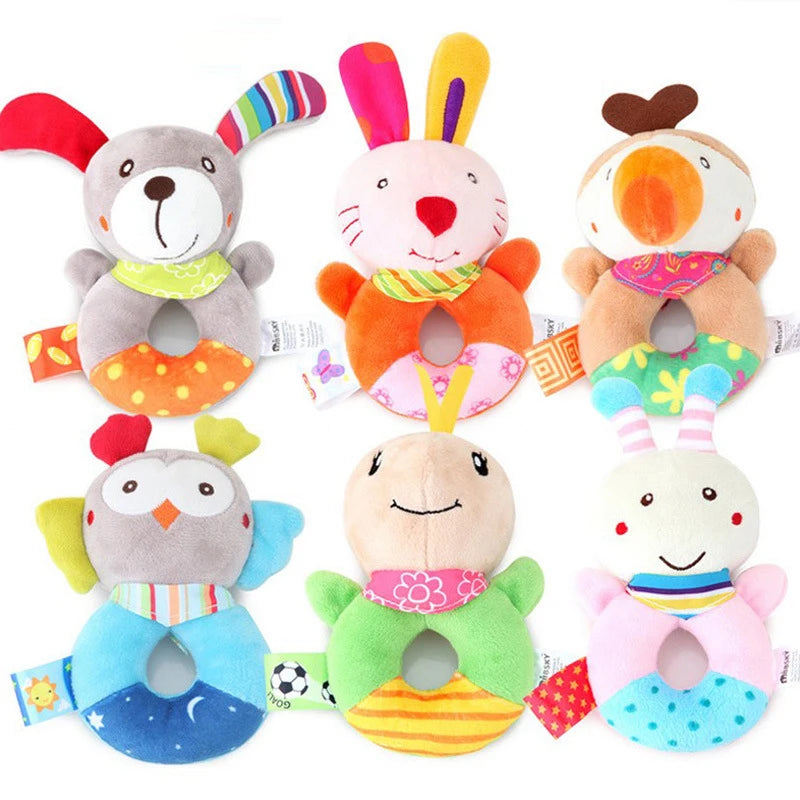 Plush Animal Crib Mobile Bells