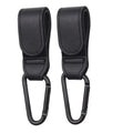 Leather Stroller Hooks with 360° Swivel (2 pcs)
