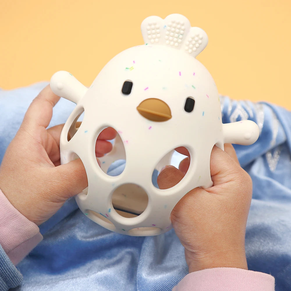 Chick Silicone Teether Toy