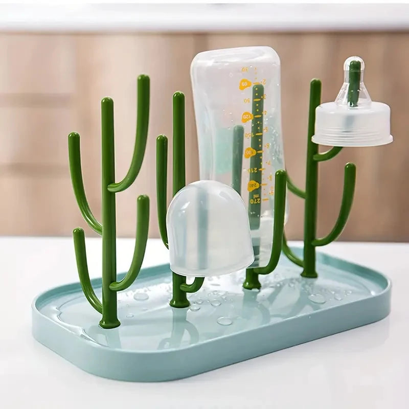 Tree Bottle Drying Rack with Dust Cover