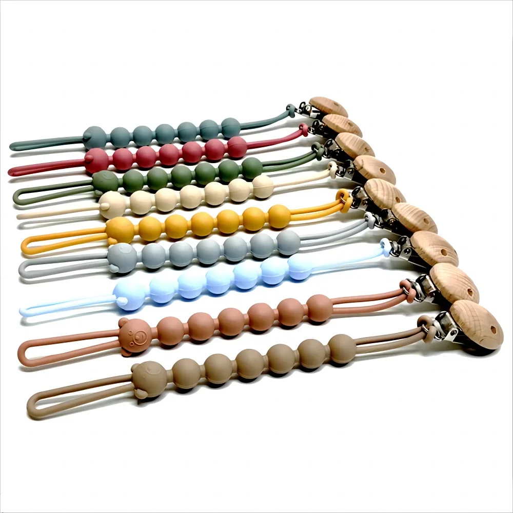 Silicone Pacifier Chain with Teether