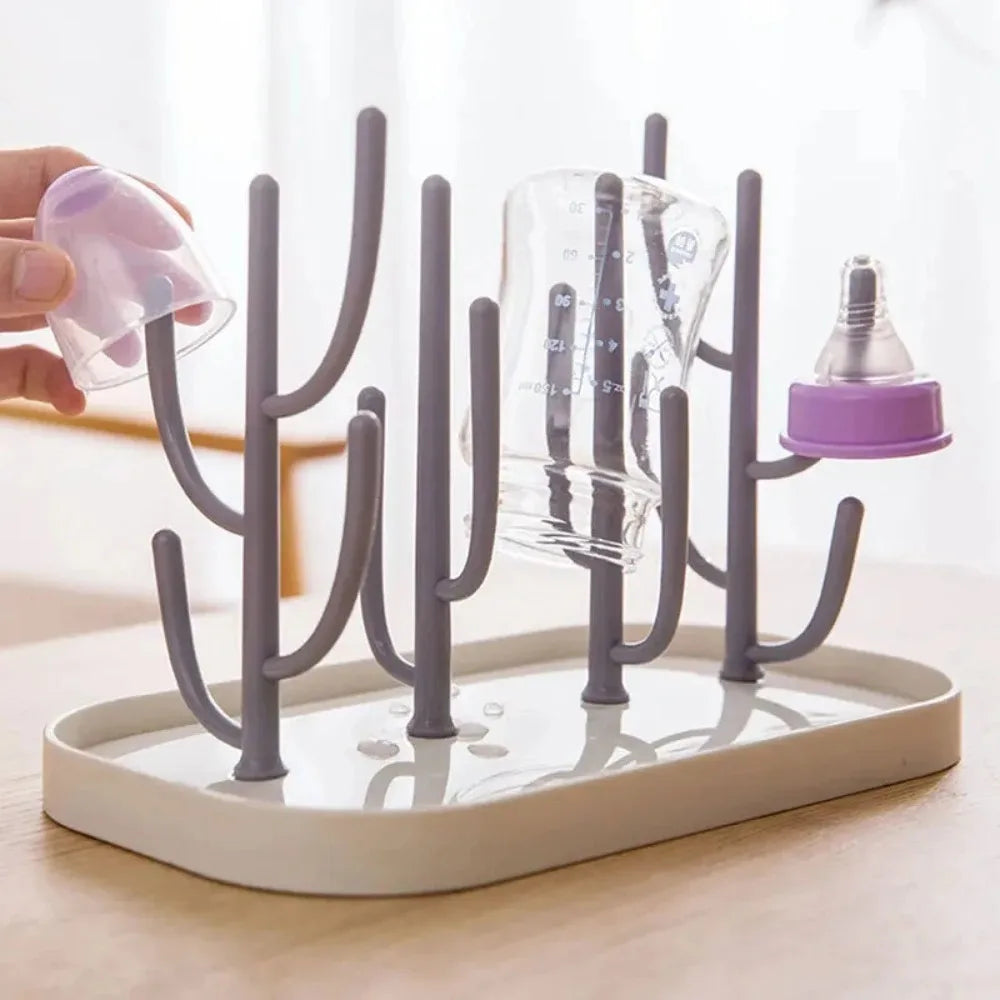 Foldable Dust-Free Bottle Drying Rack