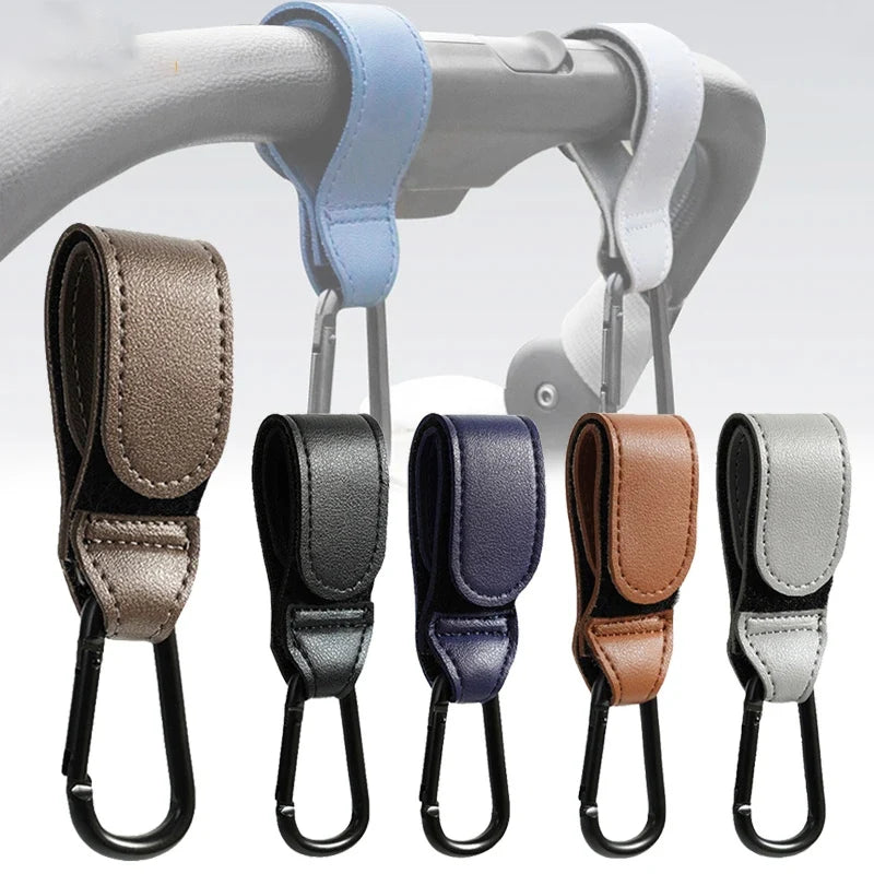 Adjustable PU Leather Stroller Hook