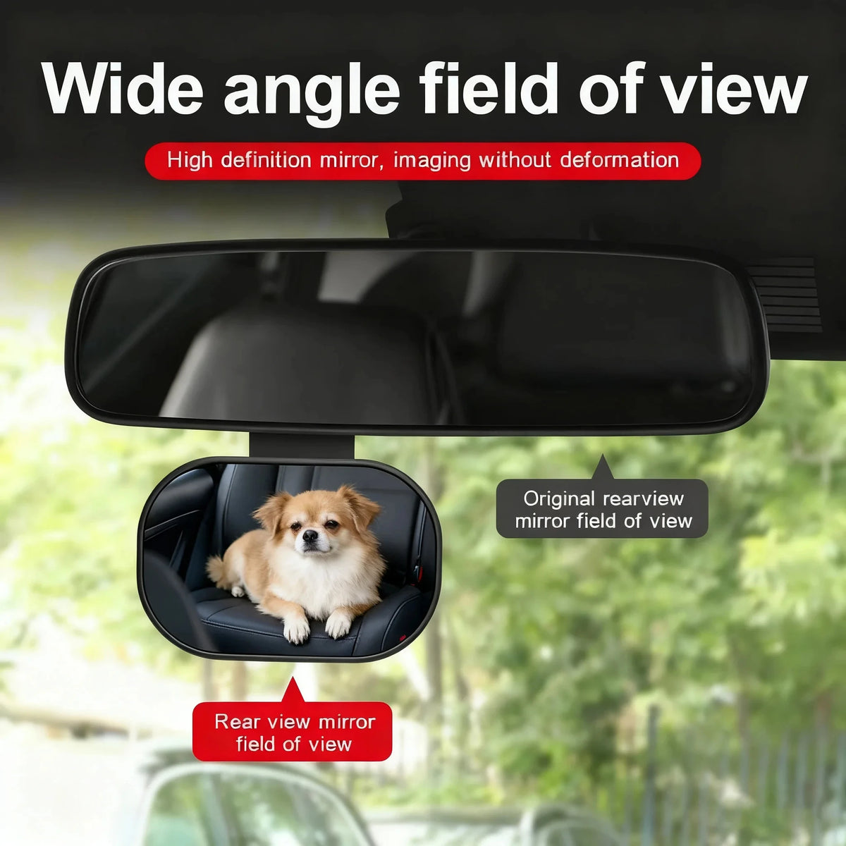 Wide-Angle Rear-Seat Baby Mirror