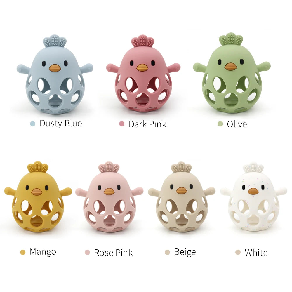 Chick Silicone Teether Toy