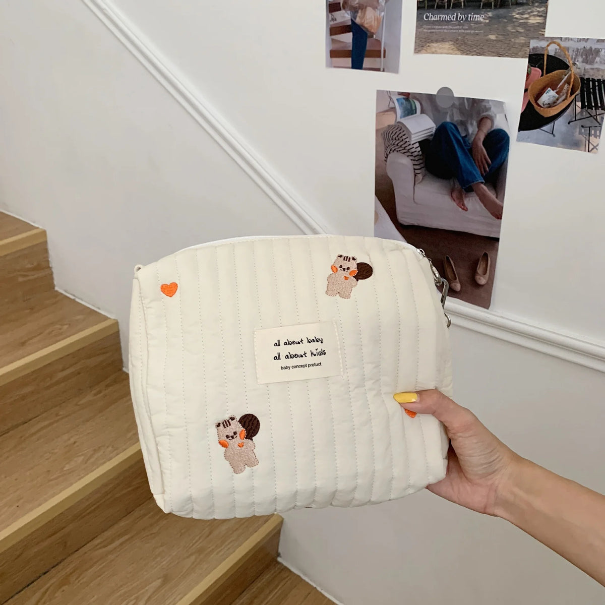 Cotton Stroller Diaper Organizer
