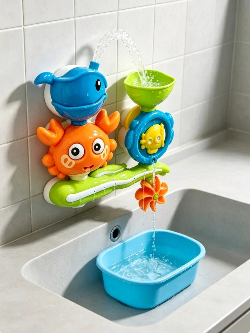 Wall-Mounted Water Spinner Bath Set
