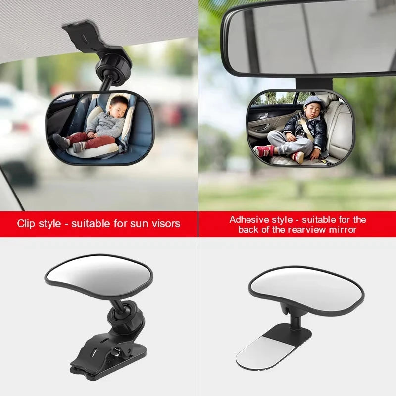 Wide-Angle Rear-Seat Baby Mirror