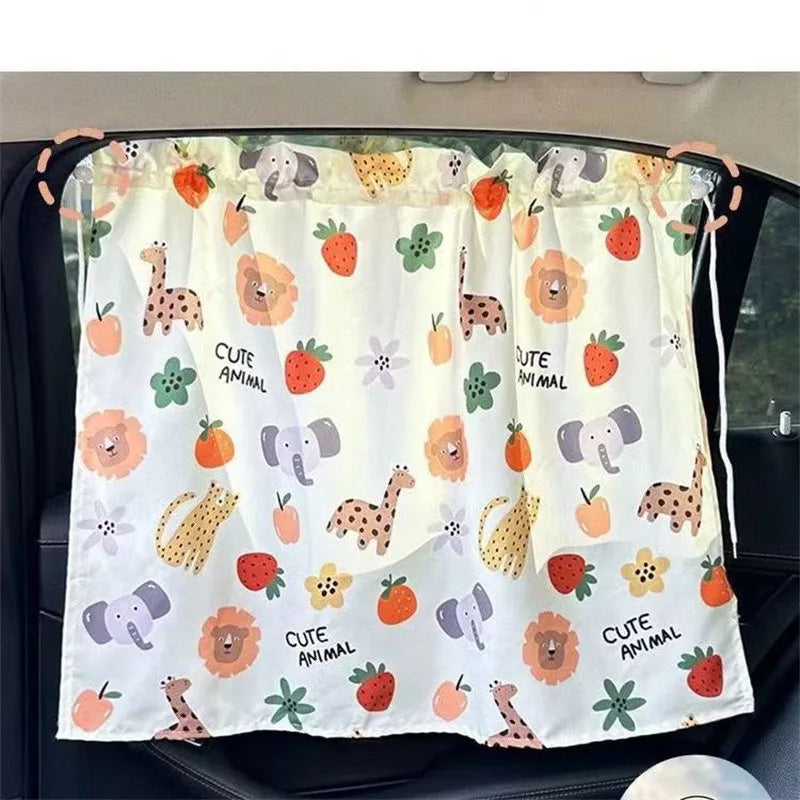 Cartoon Suction-Cup Car Sun Shade