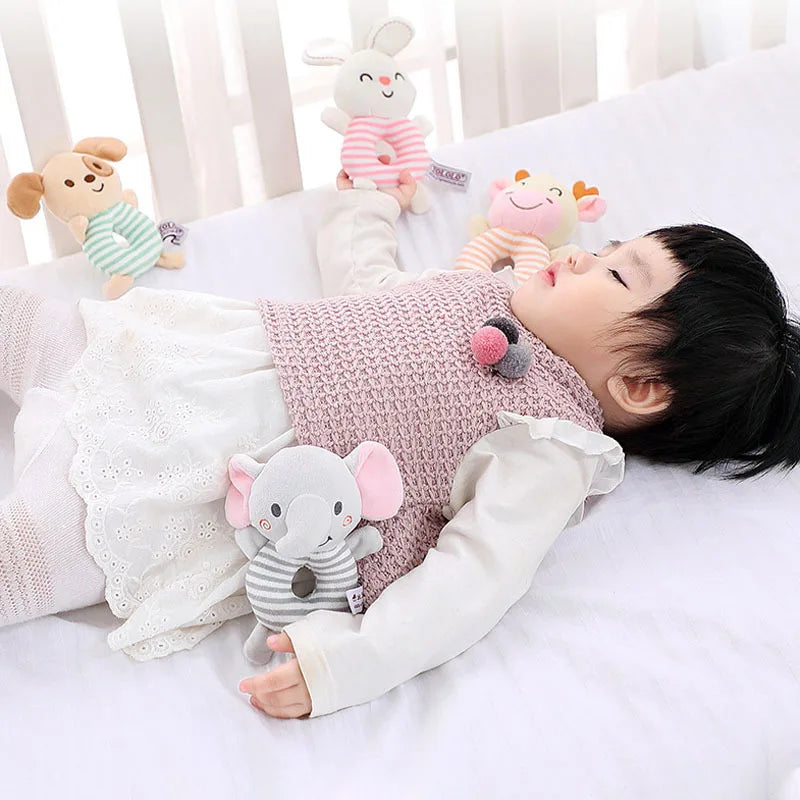 Plush Animal Hand Rattle