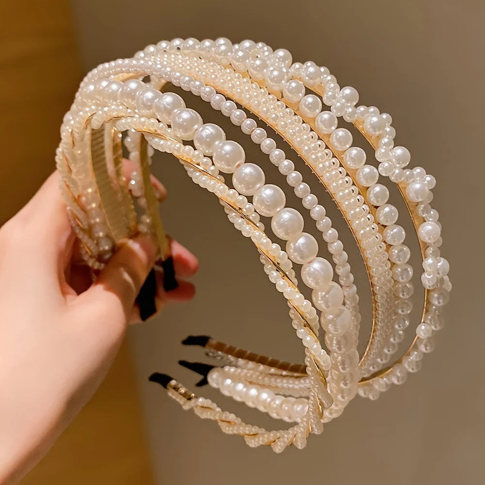 Princess Pearl Hair Accessories Set (5 pcs)