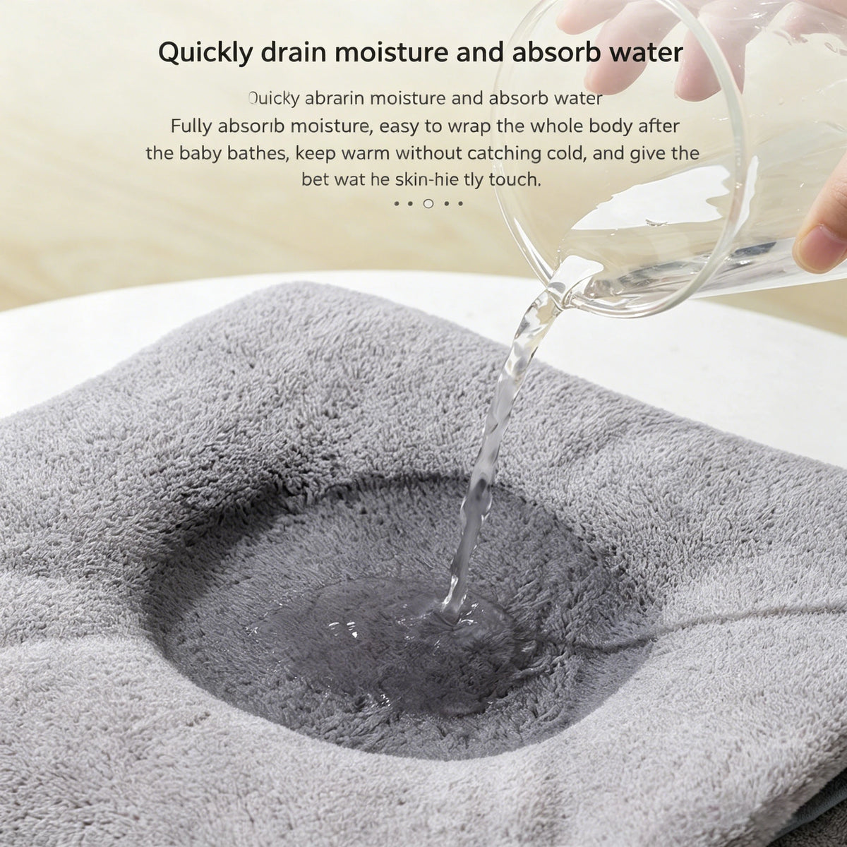 Coral Fleece Animal Hooded Towel