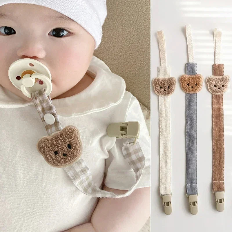 Cute Bear Pacifier Clip Chain