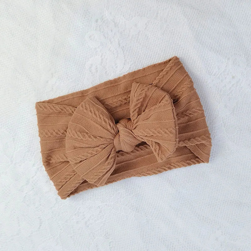 Solid Color Bow Headbands (3 pcs)