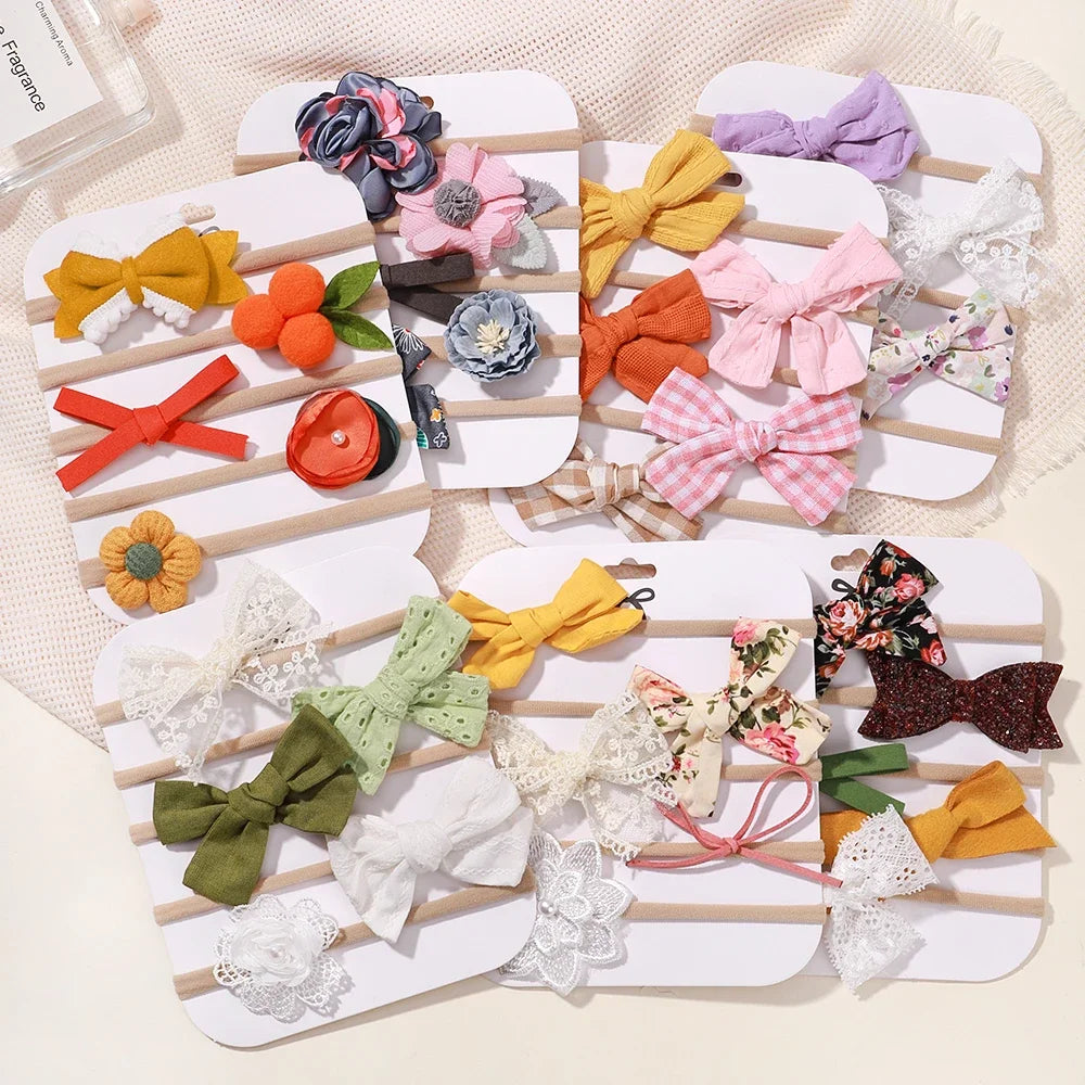 Lace Flower Headbands (5 pcs)