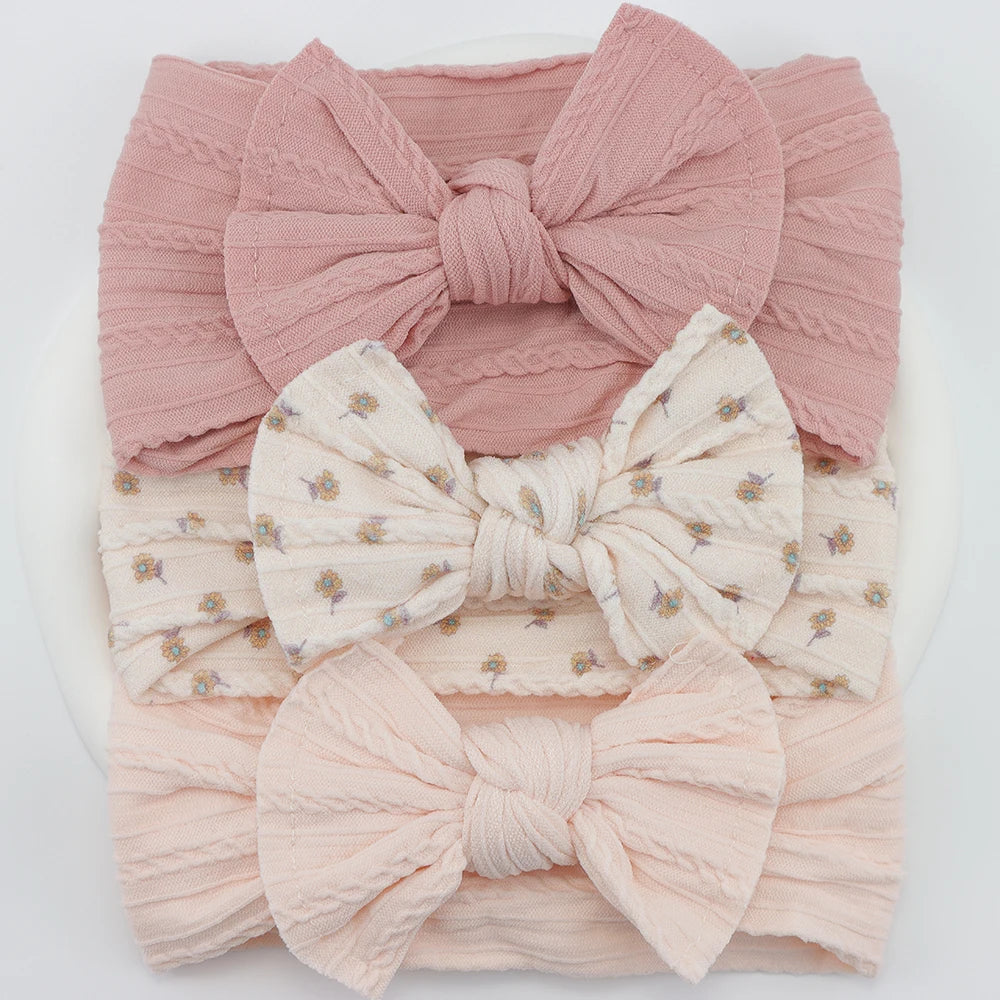 Baby Girl Bow Headband Set (3 pcs)