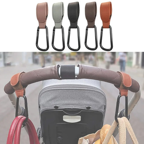 Adjustable PU Leather Stroller Hook