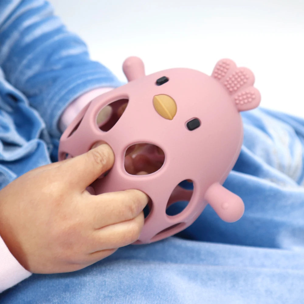 Chick Silicone Teether Toy