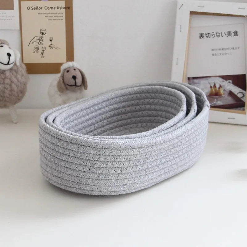 Nordic Woven Cotton Rope Basket